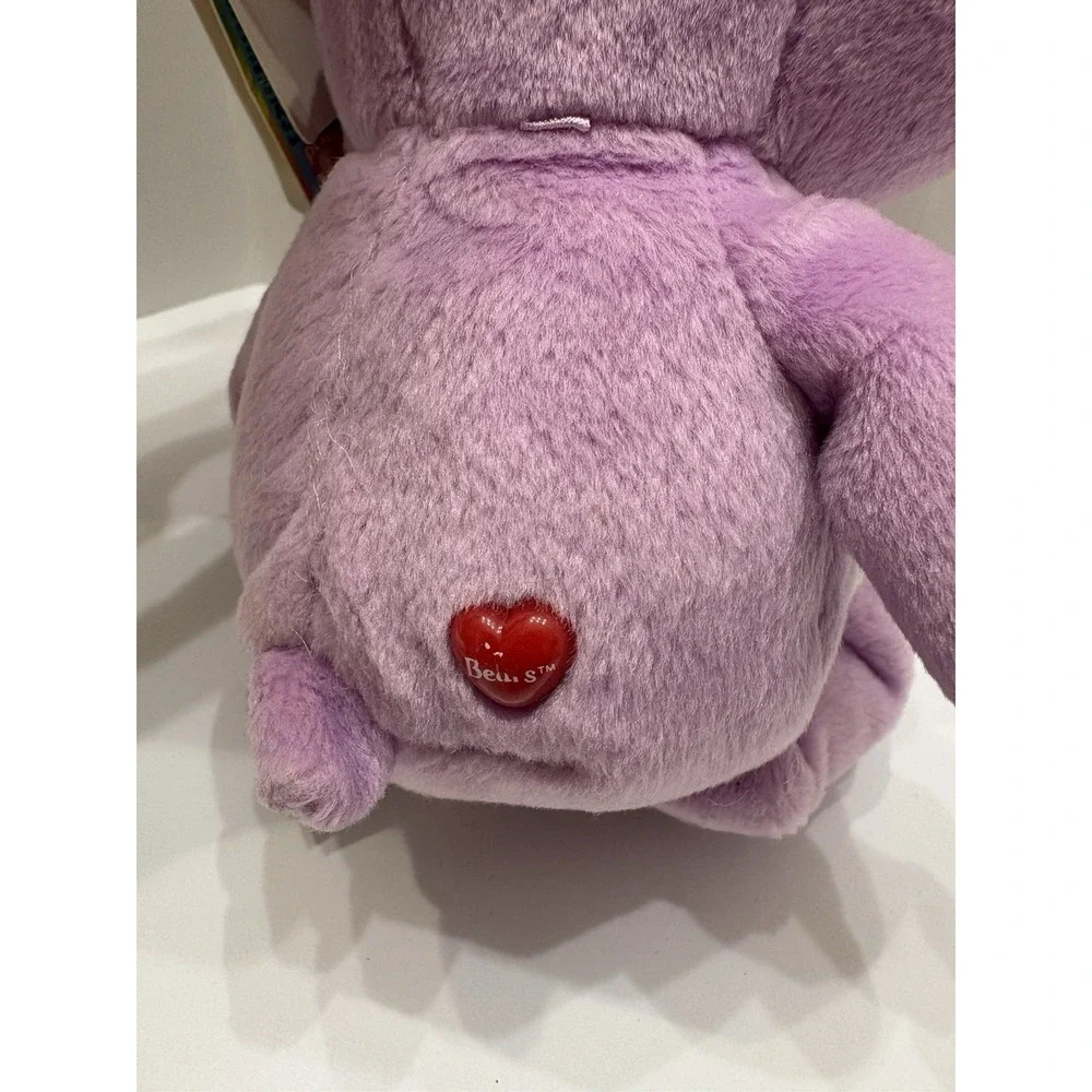 Care Bears Share Bear‎ Plush W/Tags purple teddy lollipops 2002